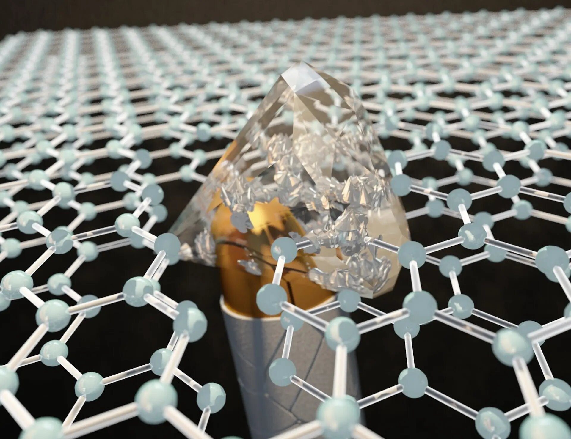 made-of-two-stacked-layers-of-graphene Graphene-based armor stop bullets by becoming harder than diamonds