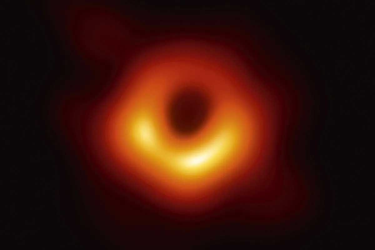 messier Fuzzy picture of a black hole.