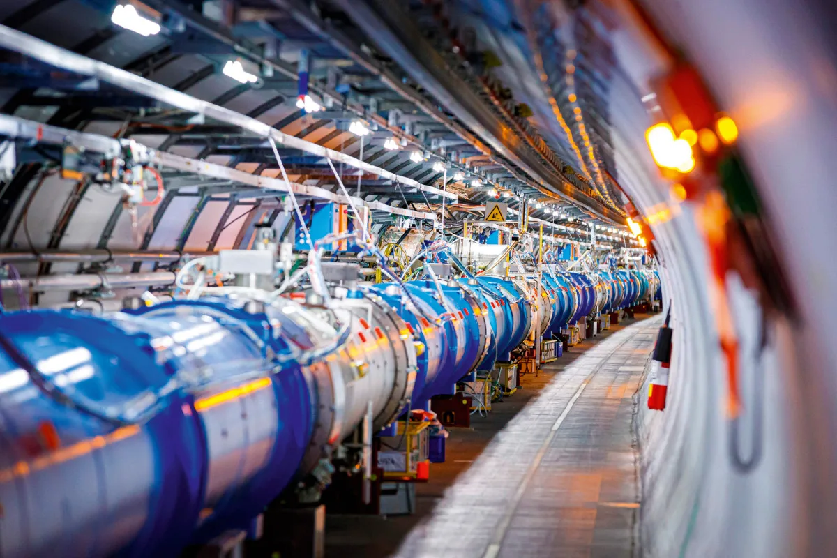 nuclear-clock-large-hadron-collider Photograph of the Large Hadron Collider.