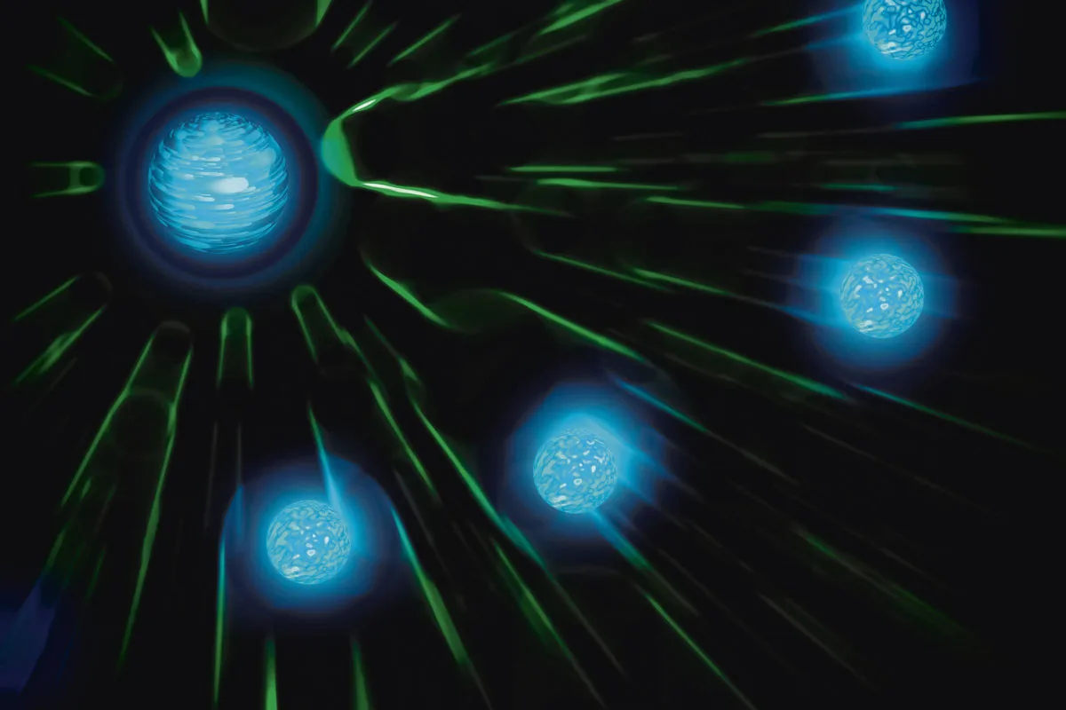 quatum-leaps Depiction of loop quantum gravity.